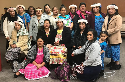 Group of women in regalia.