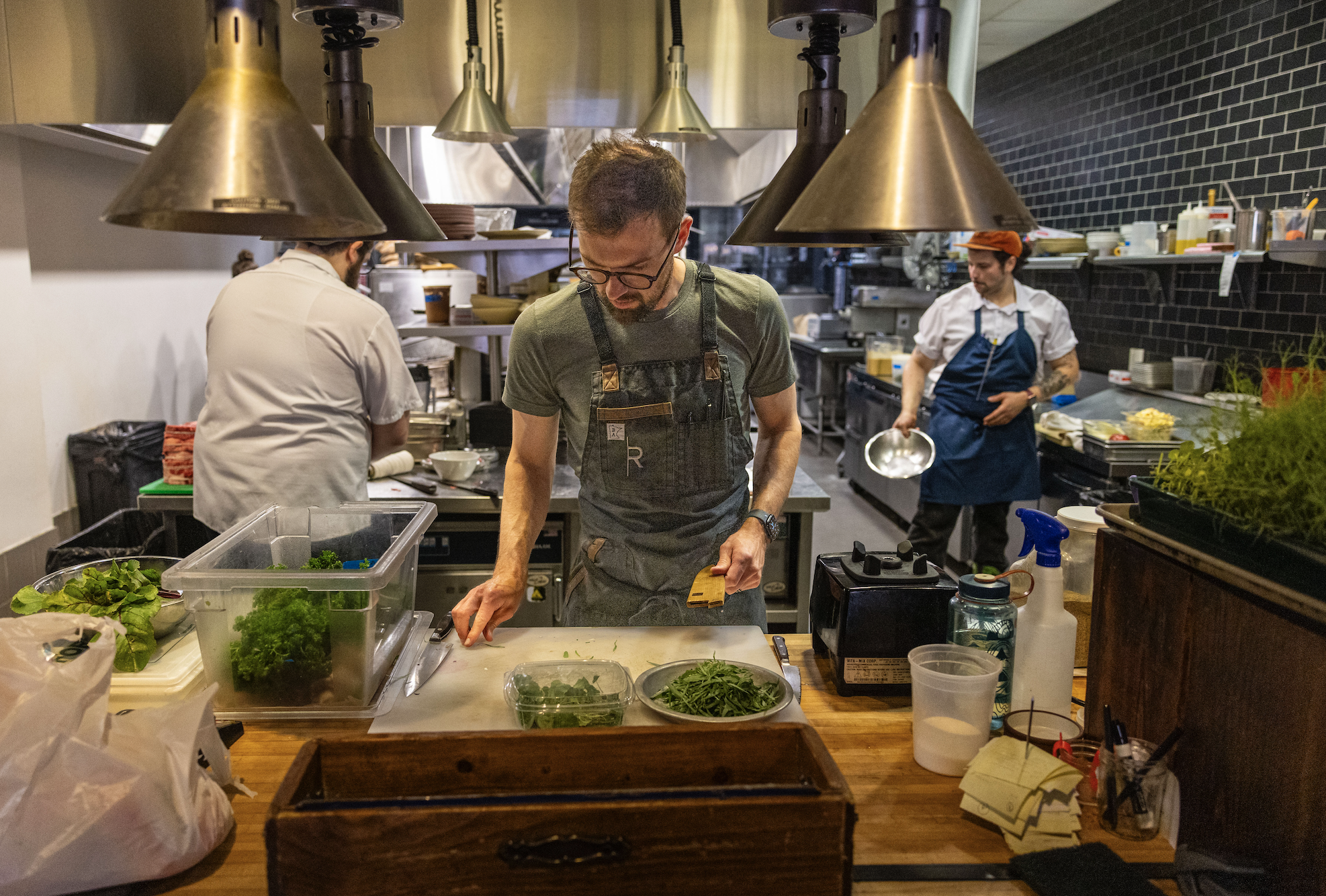 chef working in a kitchen